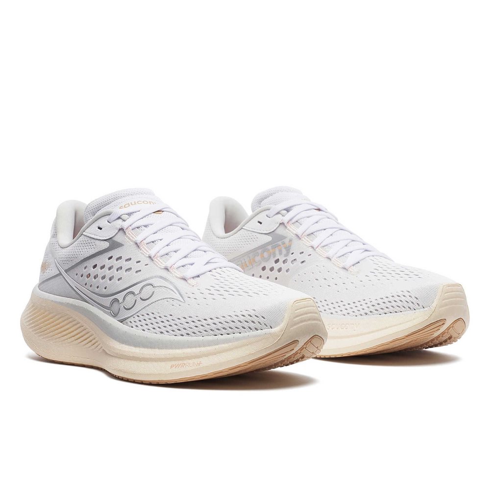 Saucony Ride 17 White | OISYR-6495