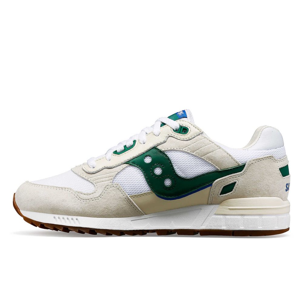 Saucony Shadow 5000 Premium Ivy Prep White Green | WCOAD-8206