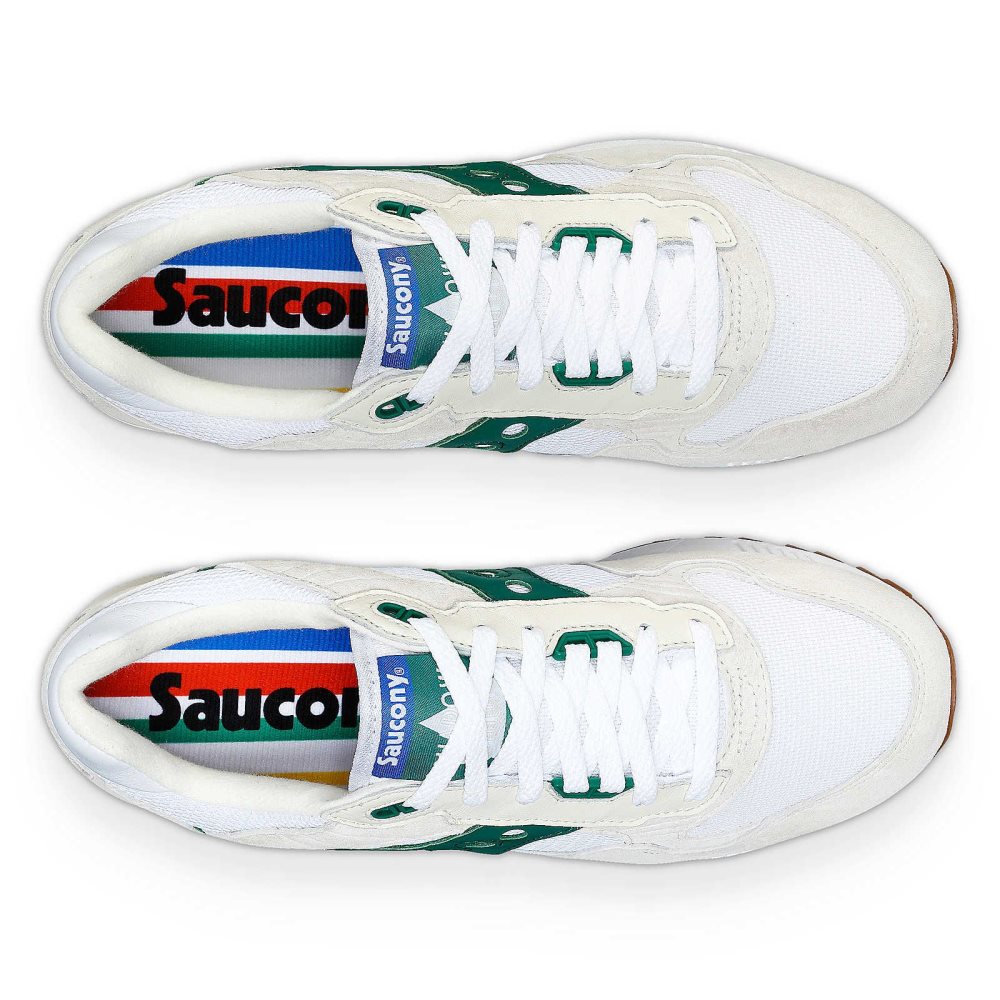 Saucony Shadow 5000 Premium Ivy Prep White Green | WCOAD-8206