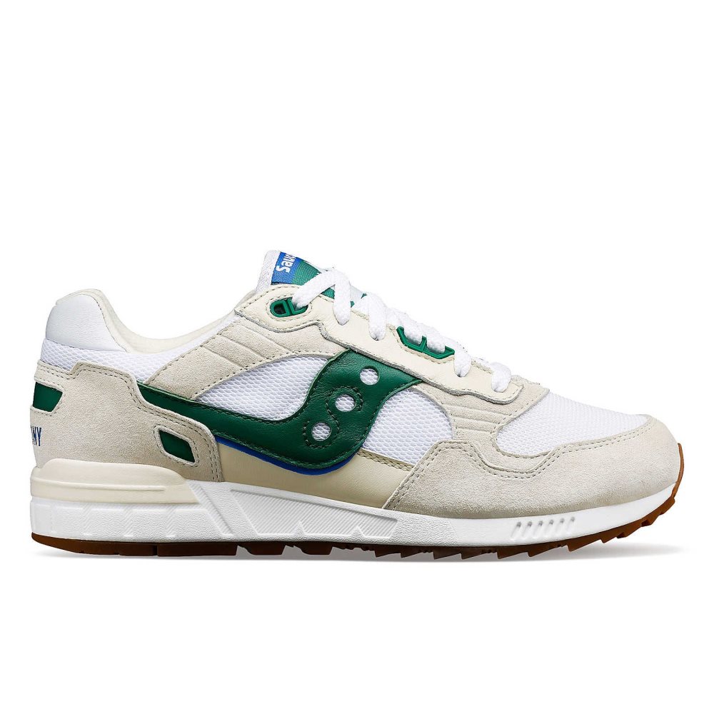 Saucony Shadow 5000 Premium Ivy Prep White Green | WCOAD-8206