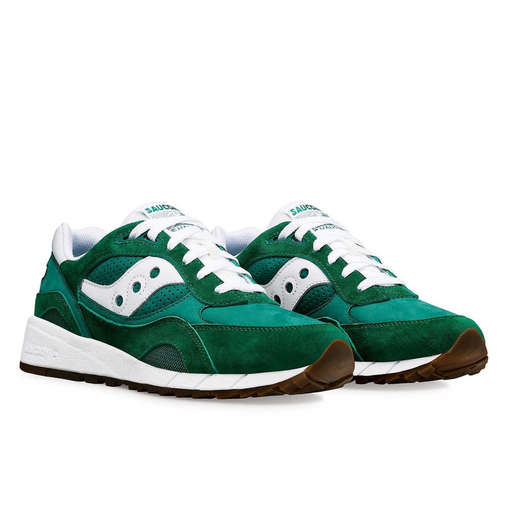 Saucony Shadow 6000 Ivy Prep Green White | HWBSL-0247