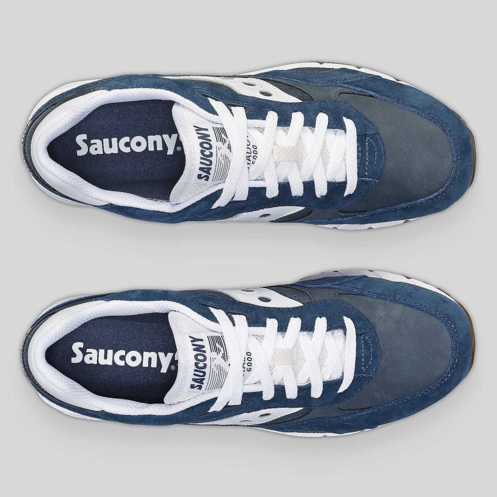 Saucony Shadow 6000 Ivy Prep Navy White | CQDLG-2105