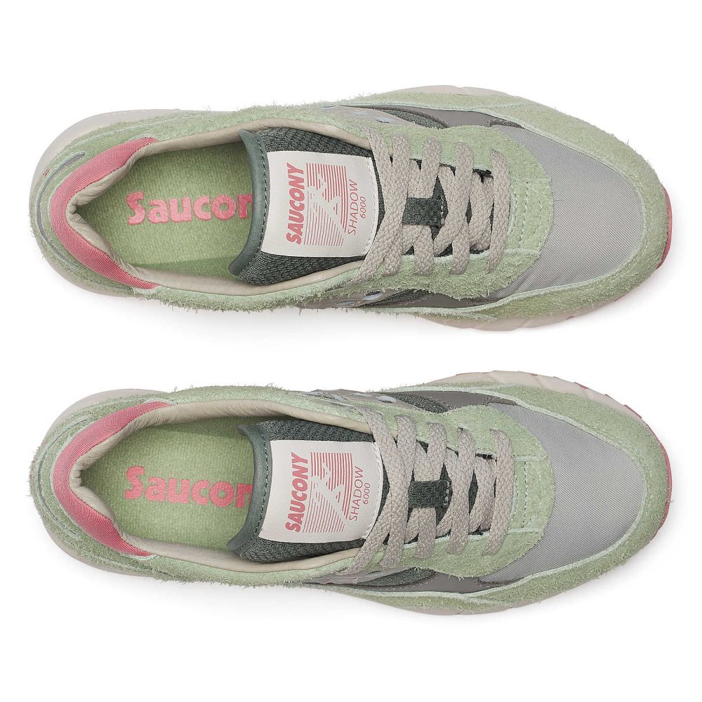 Saucony Shadow 6000 Lux Green White | LVTRZ-4596