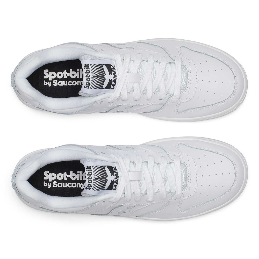 Saucony Spot-Bilt Hawk White | WEQAT-2173