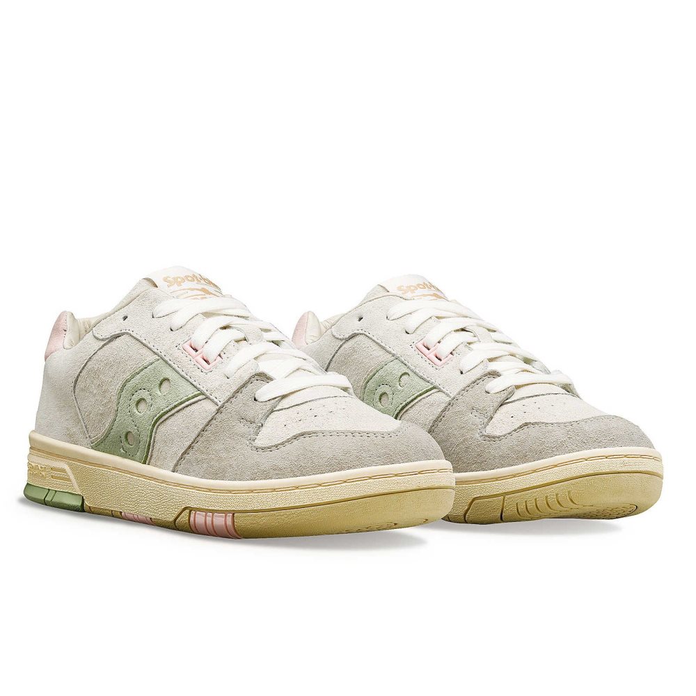 Saucony Spot-Bilt Sonic Low Light Beige Green | RKMYF-1042