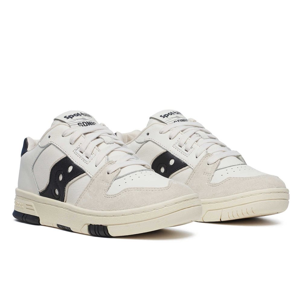 Saucony Spot-Bilt Sonic Low Premium Beige Black | GRNJC-7659