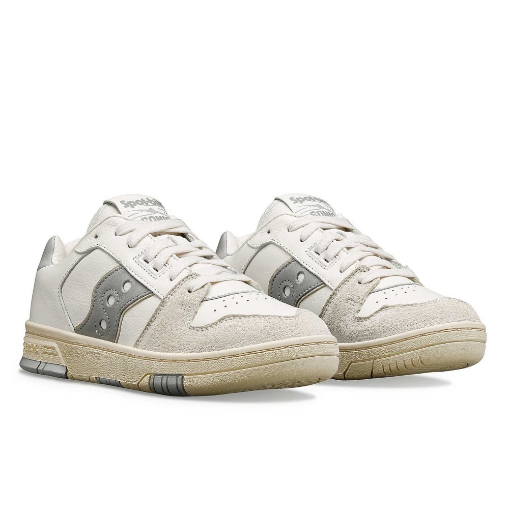 Saucony Spot-Bilt Sonic Low Premium Beige Grey | XVDUS-0374