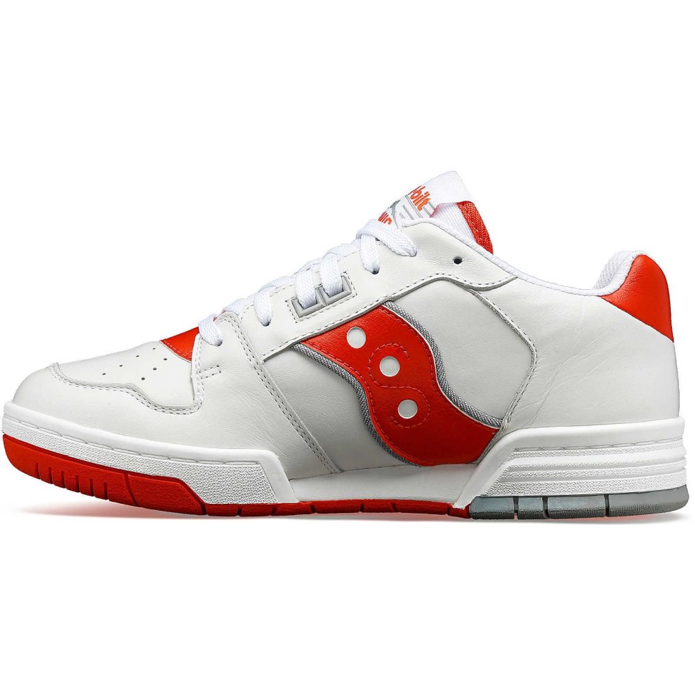 Saucony Spot-Bilt Sonic Low White Red | MGRNL-2950