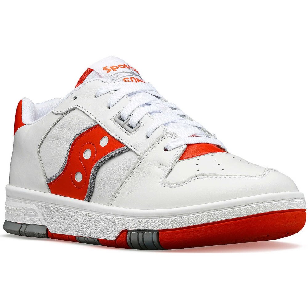 Saucony Spot-Bilt Sonic Low White Red | MGRNL-2950