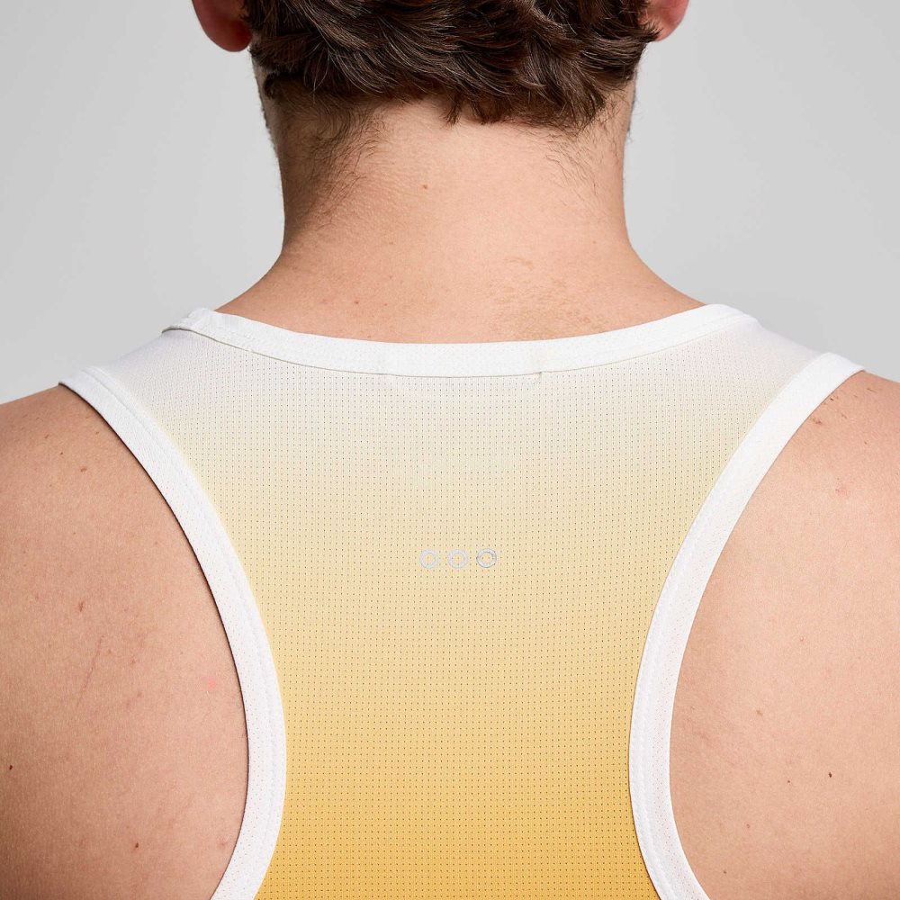 Saucony Stopwatch Graphic Singlet Confident Print | BHNSK-0634