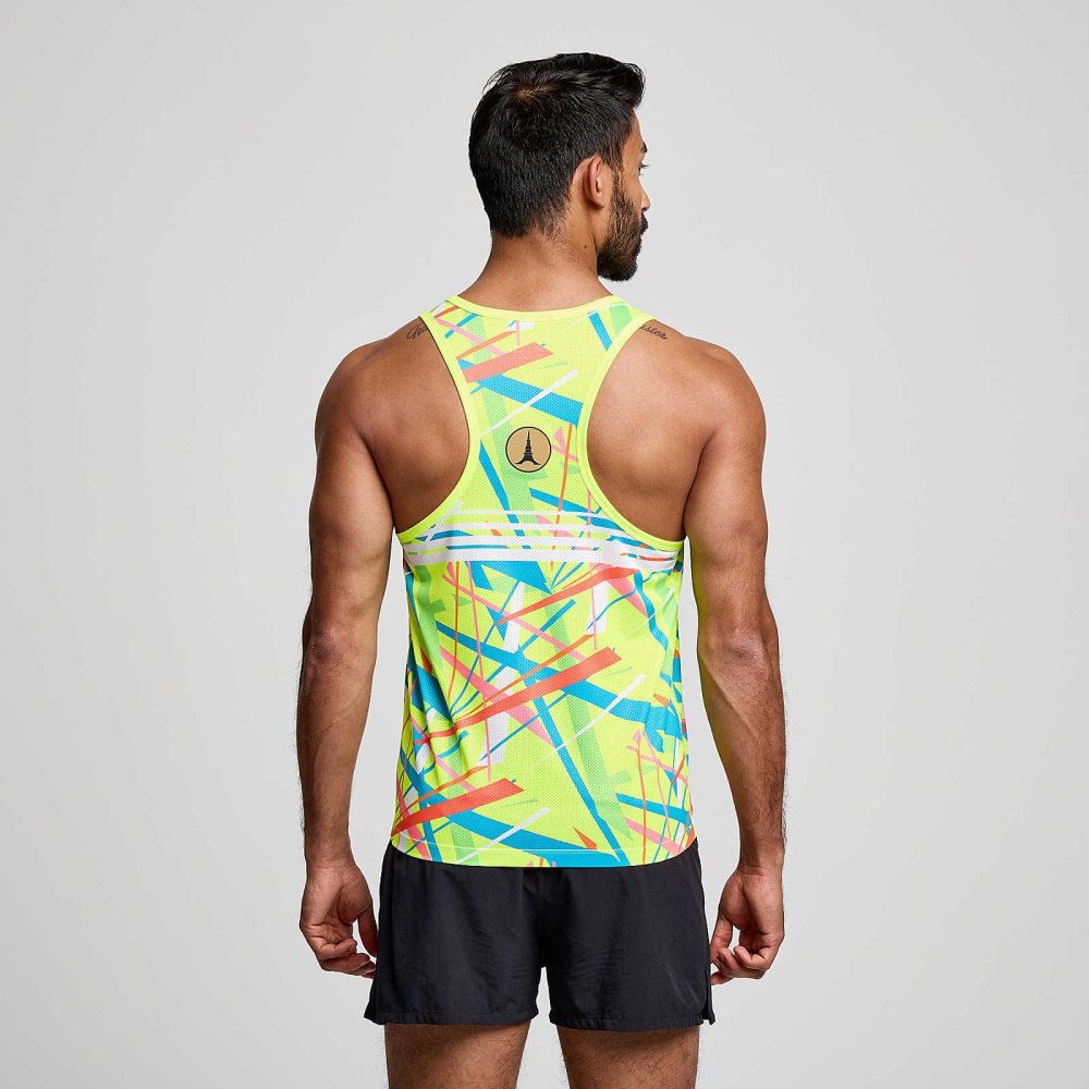 Saucony Tokyo Stopwatch Graphic Singlet Tokyo 2024 | DJVON-7409