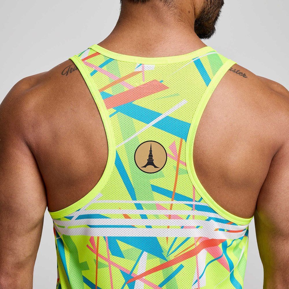 Saucony Tokyo Stopwatch Graphic Singlet Tokyo 2024 | DJVON-7409