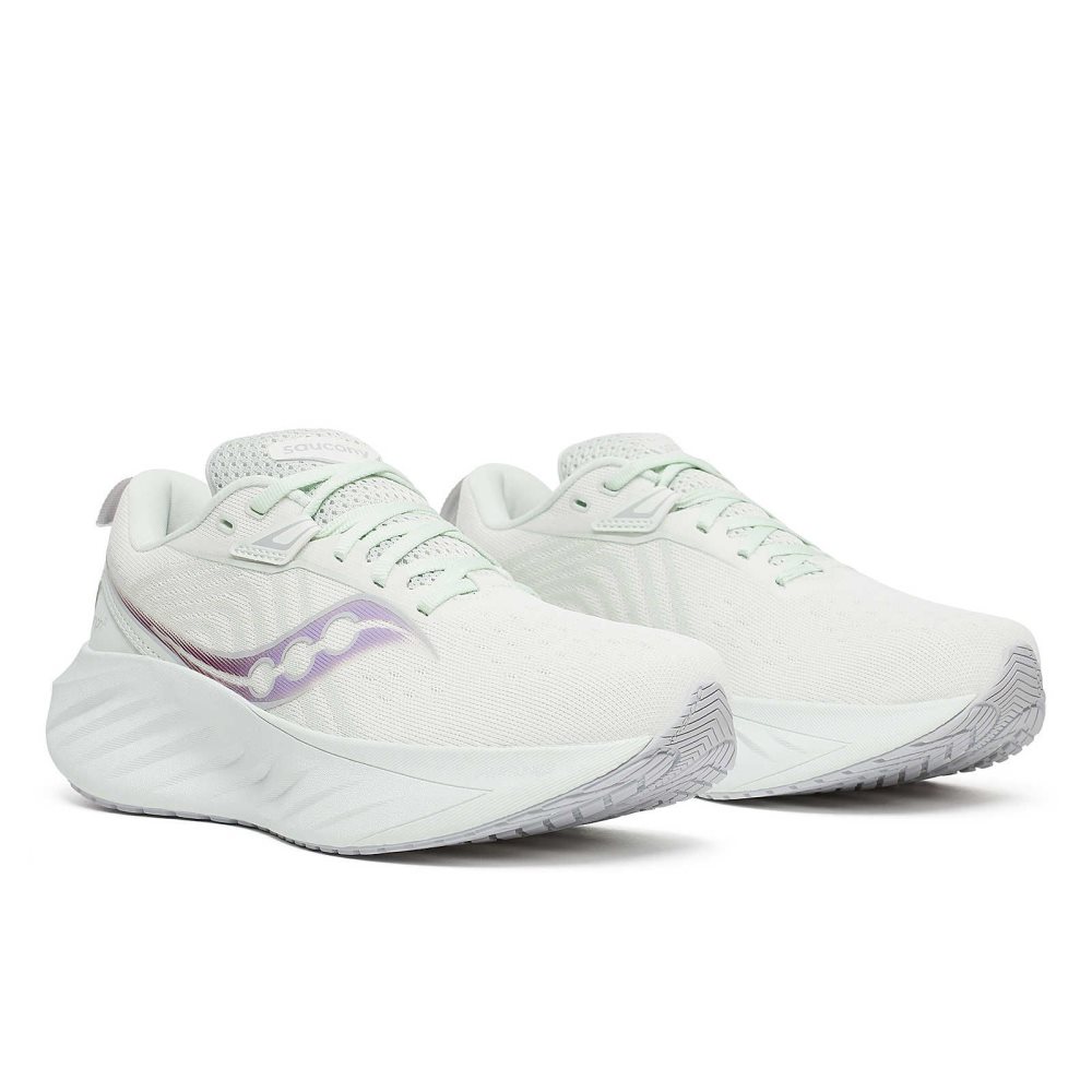 Saucony Triumph 22 White | WYELK-2365