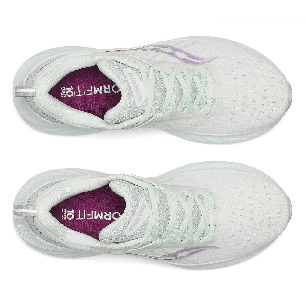 Saucony Triumph 22 Wide White | IDPSK-5014