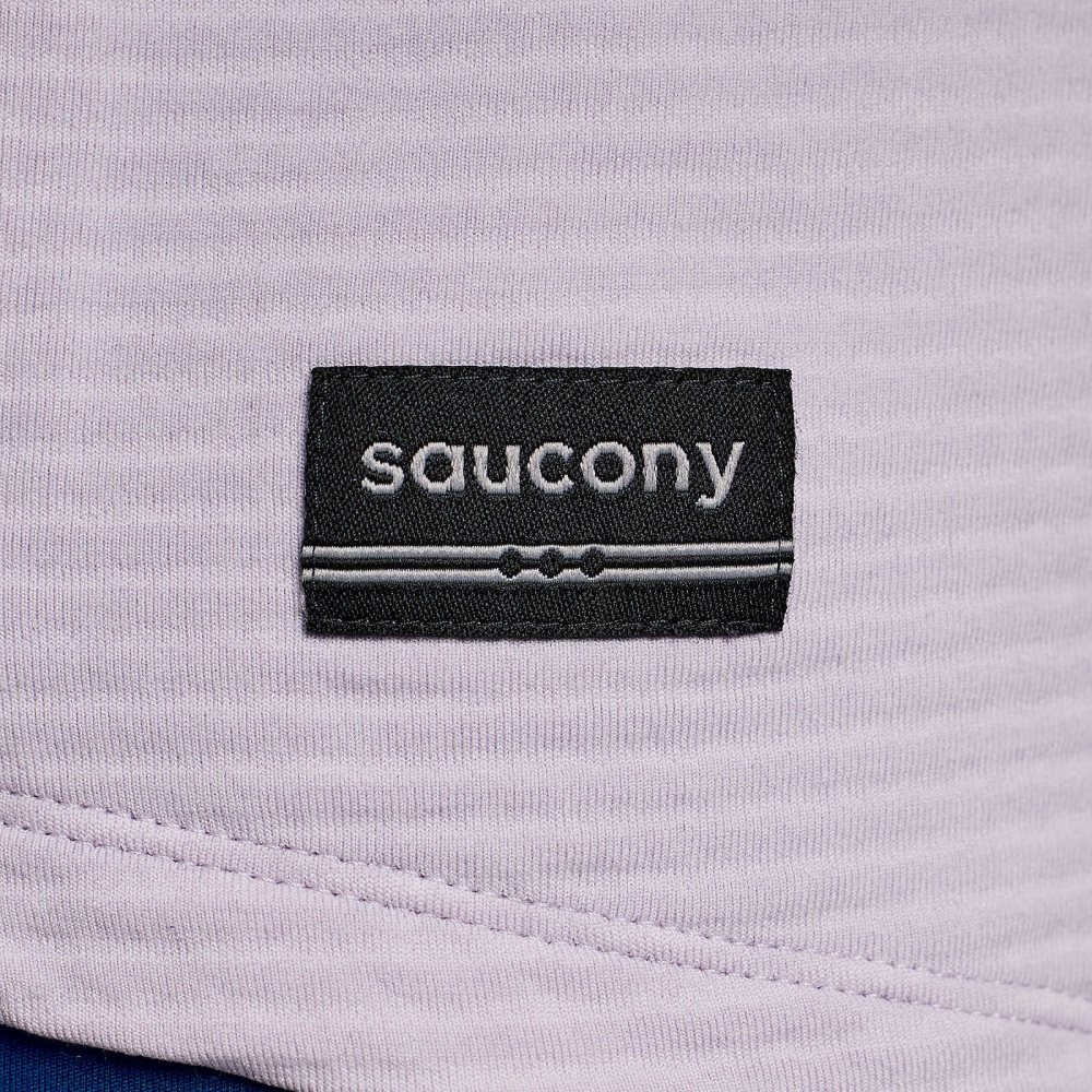 Saucony Triumph 3D 1/2 Zip Purple | KFSIN-7143