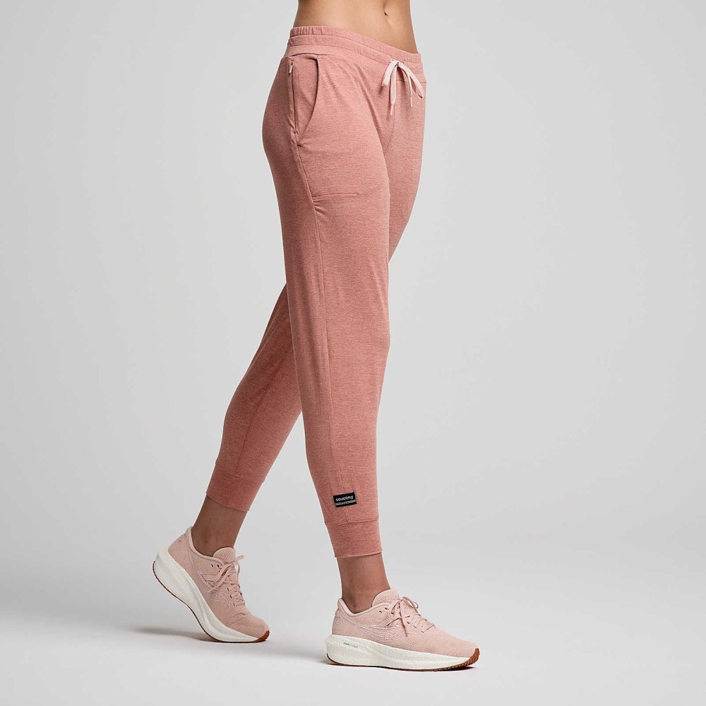 Saucony Triumph Pant Lotus Heather | NPSXT-5369