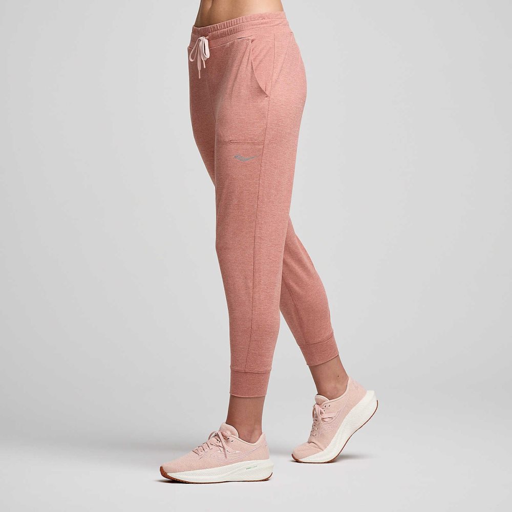 Saucony Triumph Pant Lotus Heather | NPSXT-5369