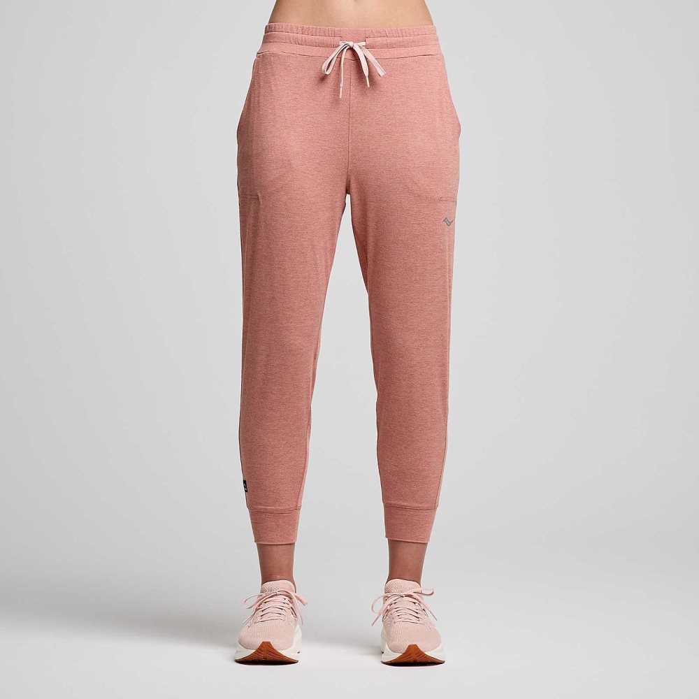 Saucony Triumph Pant Lotus Heather | NPSXT-5369