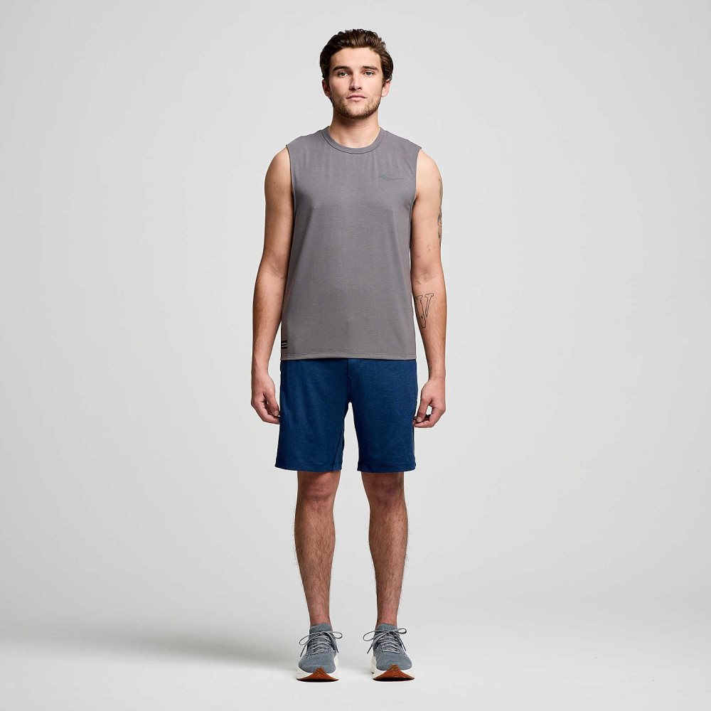 Saucony Triumph Sleeveless Dark Grey | JSLQC-7605