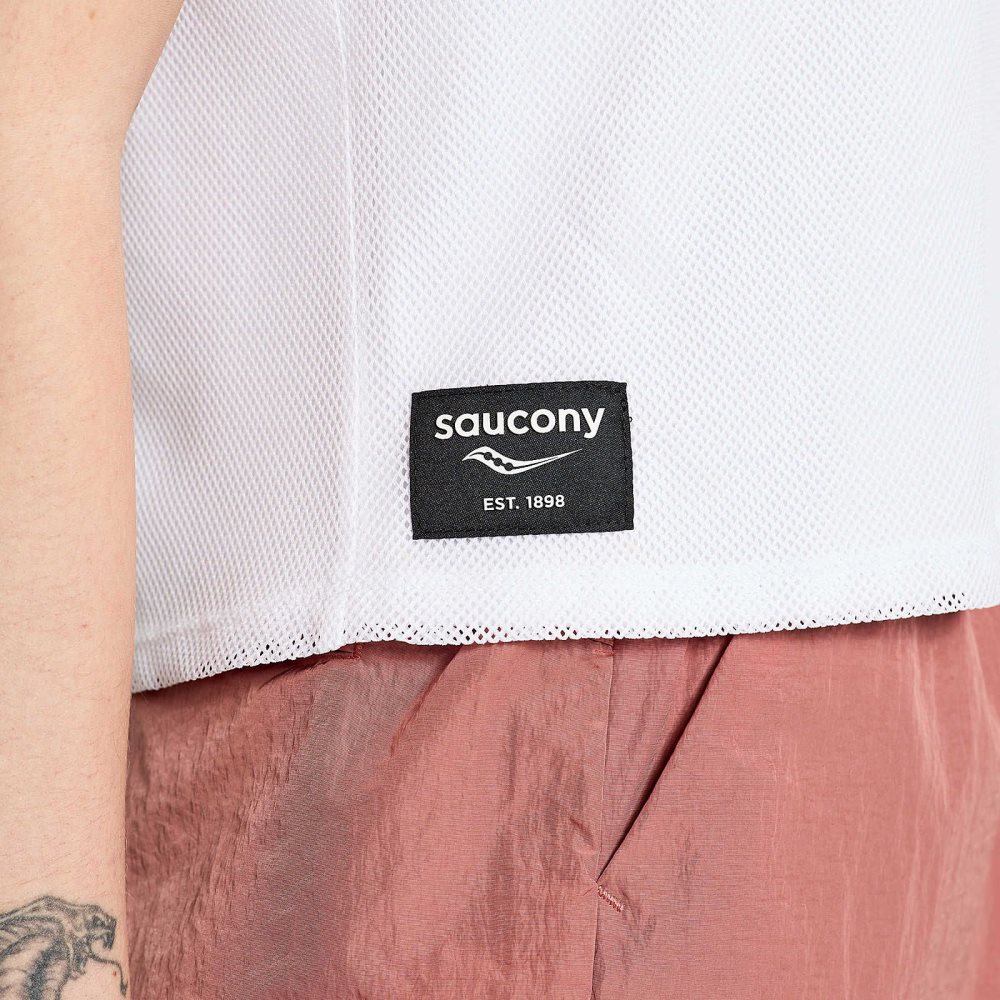 Saucony Unwind Sleeveless White | IHPZA-1354