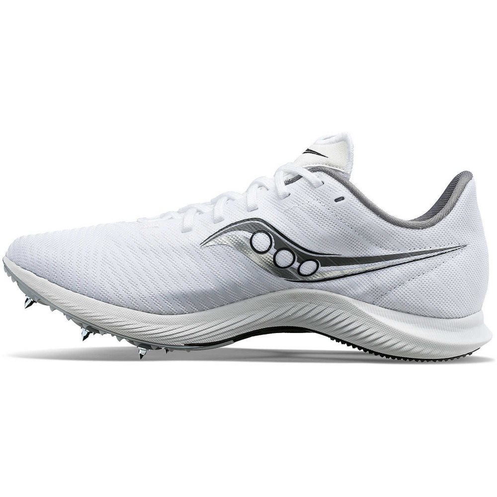 Saucony Velocity MP White Silver | PGOAK-7934