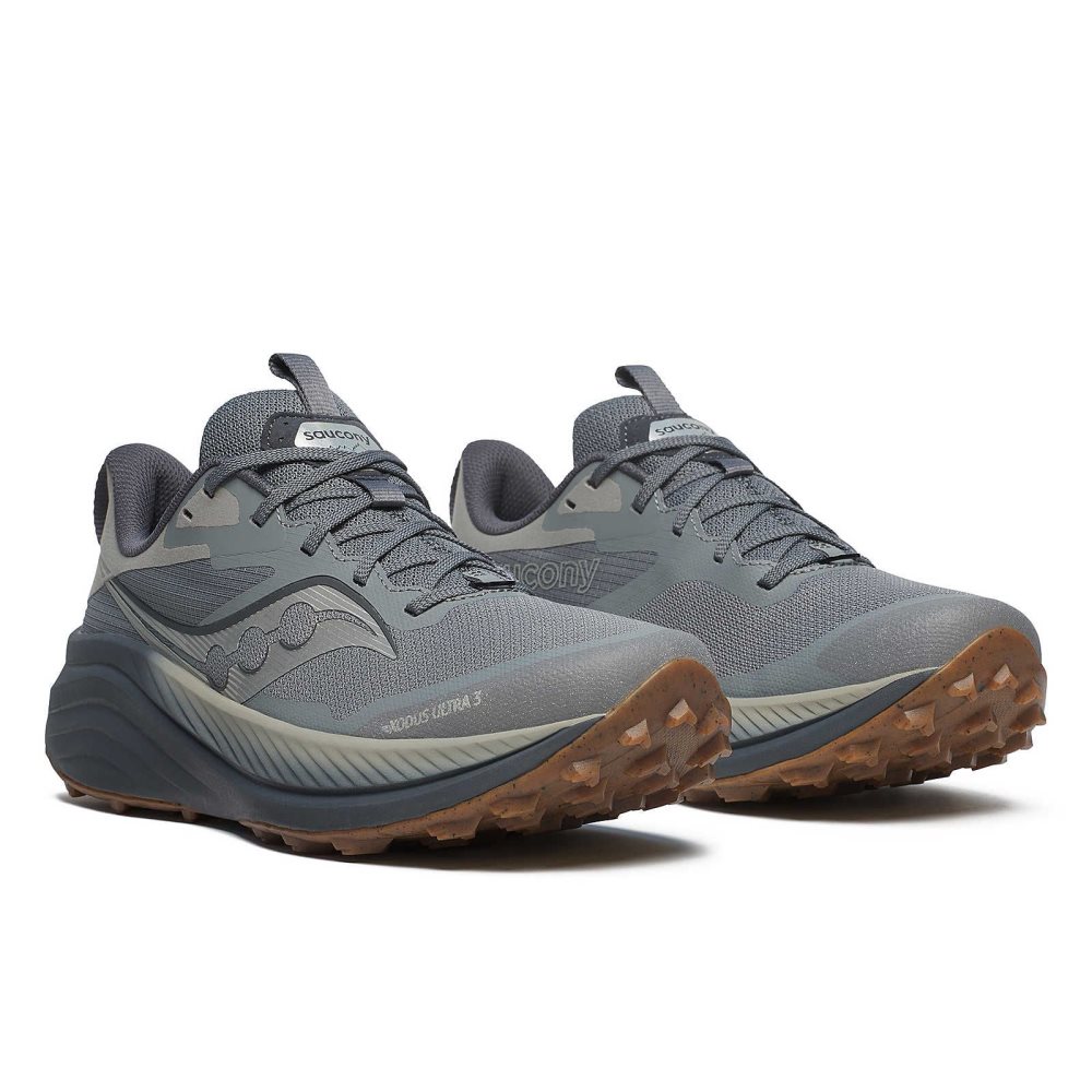 Saucony Xodus Ultra 3 Grey | OSKGT-9645